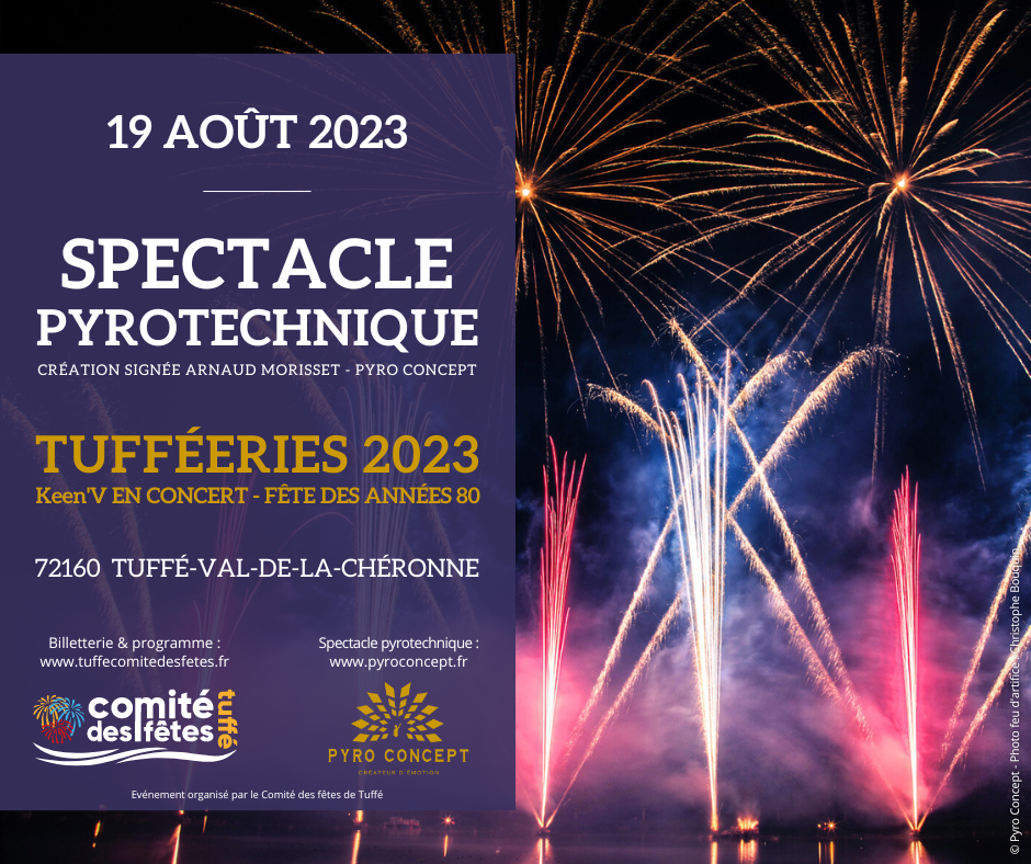 Tufferies 2023 : feu d'artifice