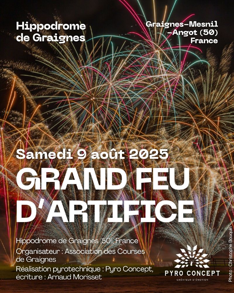 Feu d'artifice Graignes Août 2025
