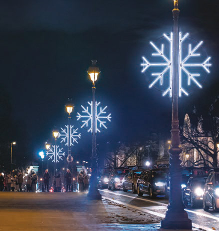 Décor lumineux lampadaire