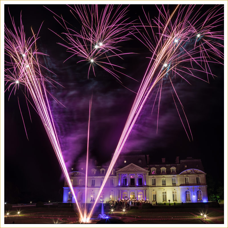 Feu d'artifice avec musique